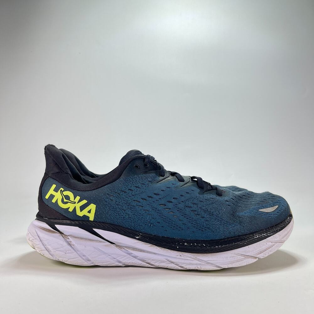 Hoka Clifton 8 Blue Coral Butterfly Running Shoes 1121374 BCBT Mens Size 11.5 2E